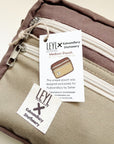 Leyl Handmade | Medium Horizontal Journaling Pouch | Bi Color | Walnut Green and Brown