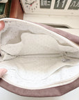 Leyl Handmade | Medium Horizontal Journaling Pouch | Bi Color | Walnut Green and Brown
