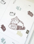 Catdoo Designs | Tiger & Pen Rubber Stamp