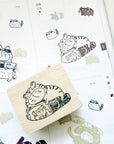 Catdoo Designs | Tiger & Pen Rubber Stamp