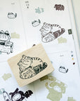 Catdoo Designs | Tiger & Pen Rubber Stamp