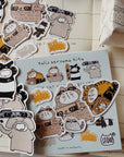 Catdoo | Animals & Fountain Pens Sticker Flakes