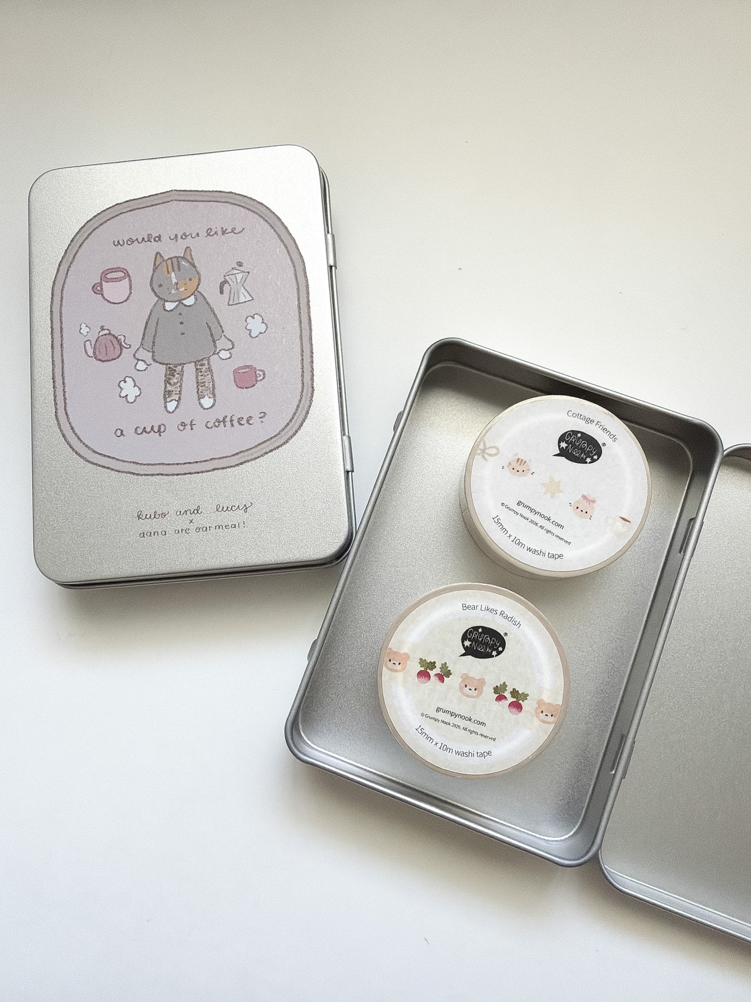 Kuboandlucy x Dana ate Oatmeal | Would you like a cup of coffee Tin