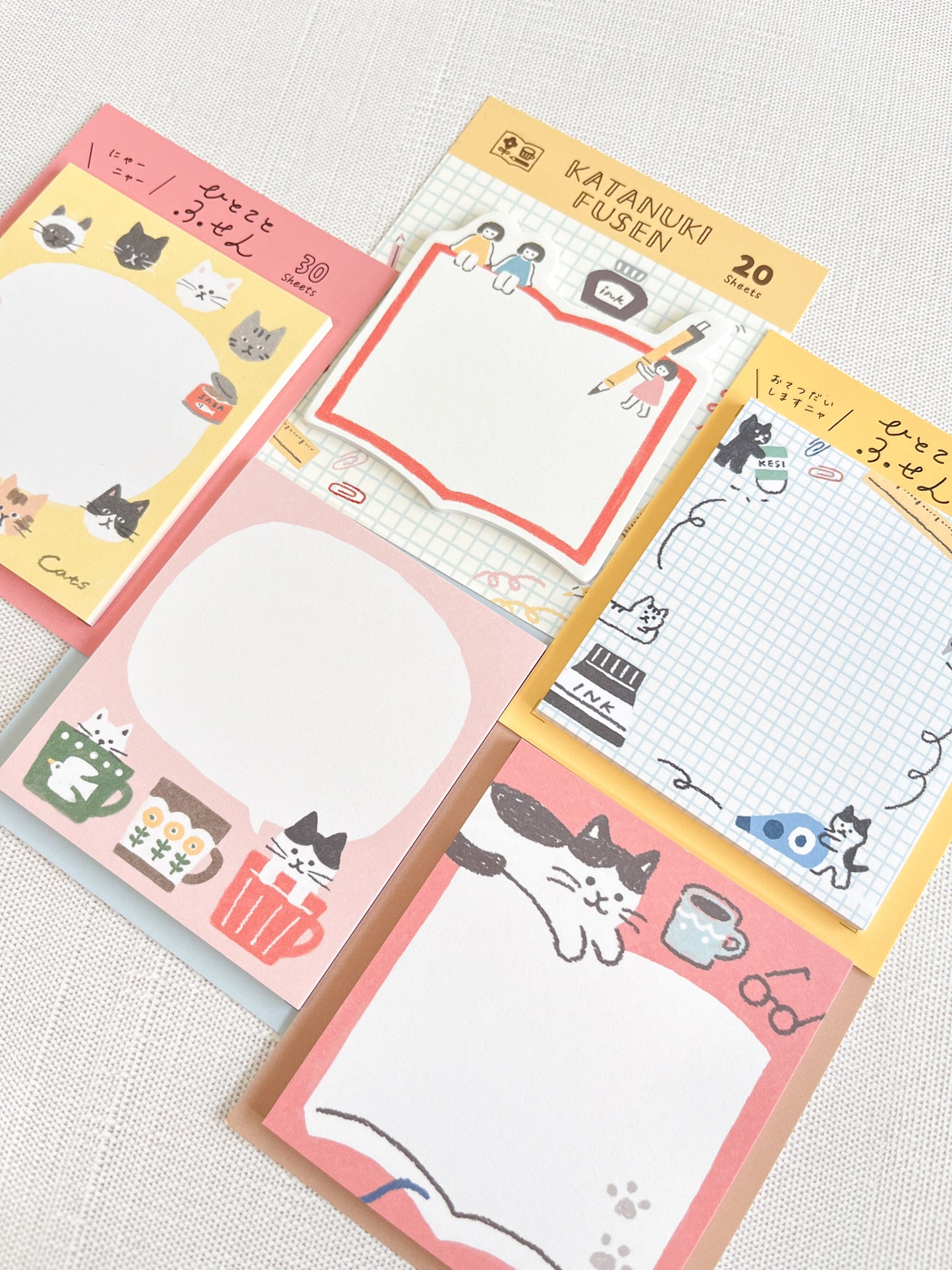 Furukawashiko Cat Sticky Notes | 5 designs
