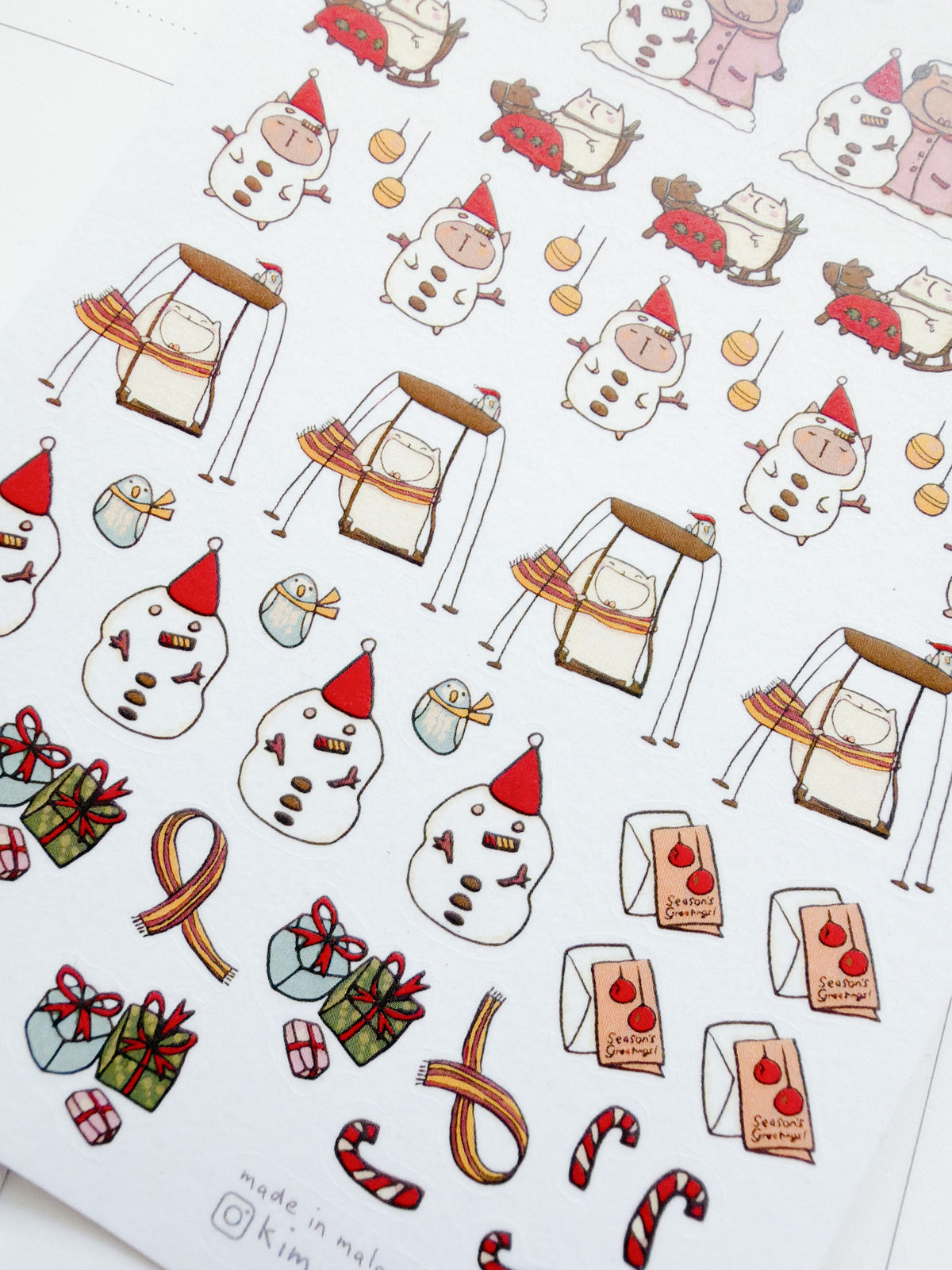 Catdoo | Snow Meow Washi Sticker Sheet