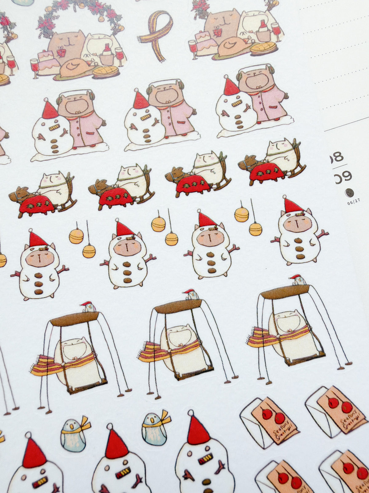 Catdoo | Snow Meow Washi Sticker Sheet