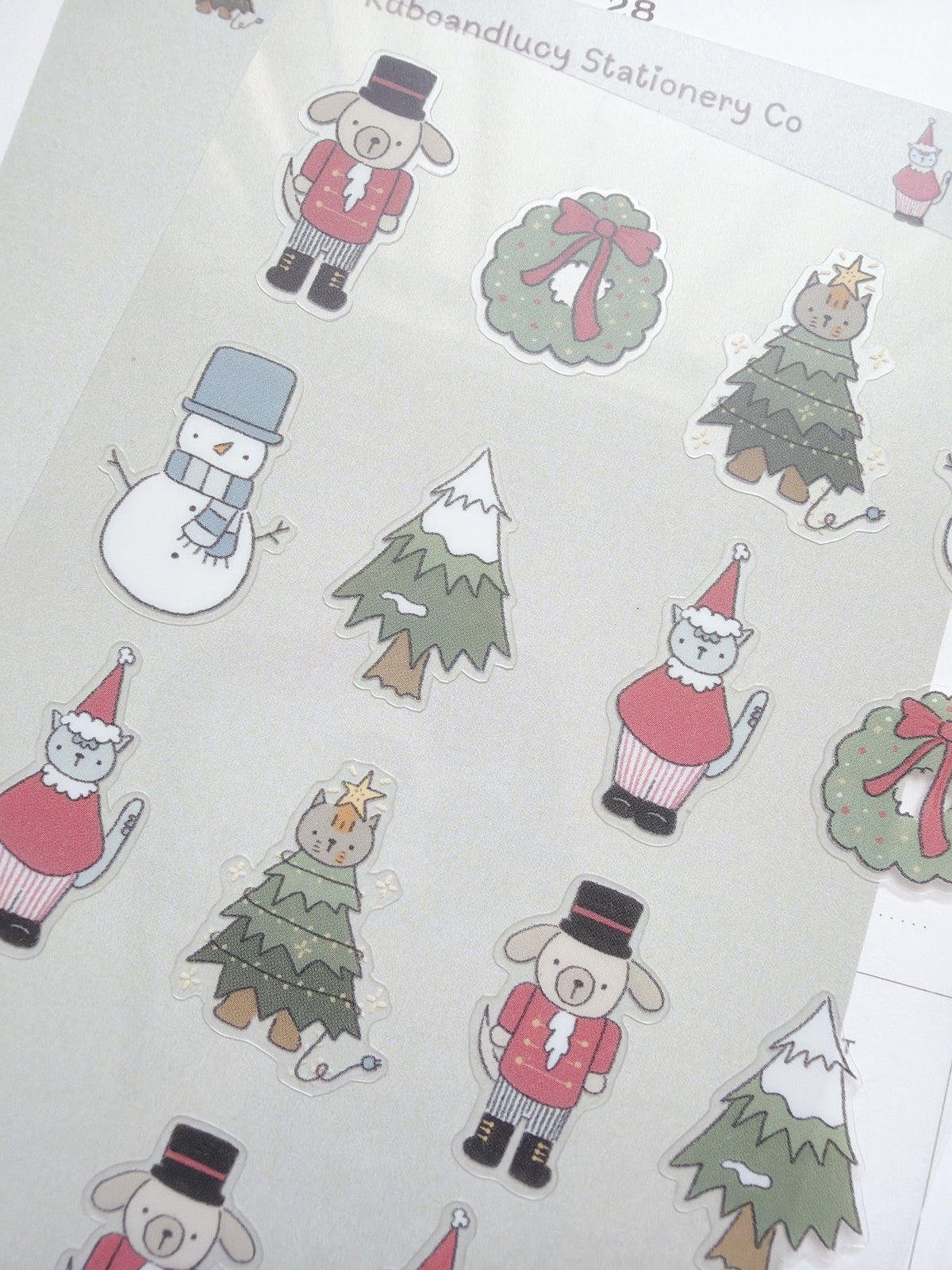 Kuboandlucy x Dana Ate Oatmeal | Christmas Morning P.E.T Sticker Sheet