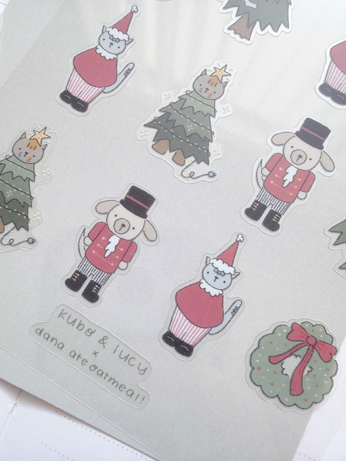Kuboandlucy x Dana Ate Oatmeal | Christmas Morning P.E.T Sticker Sheet