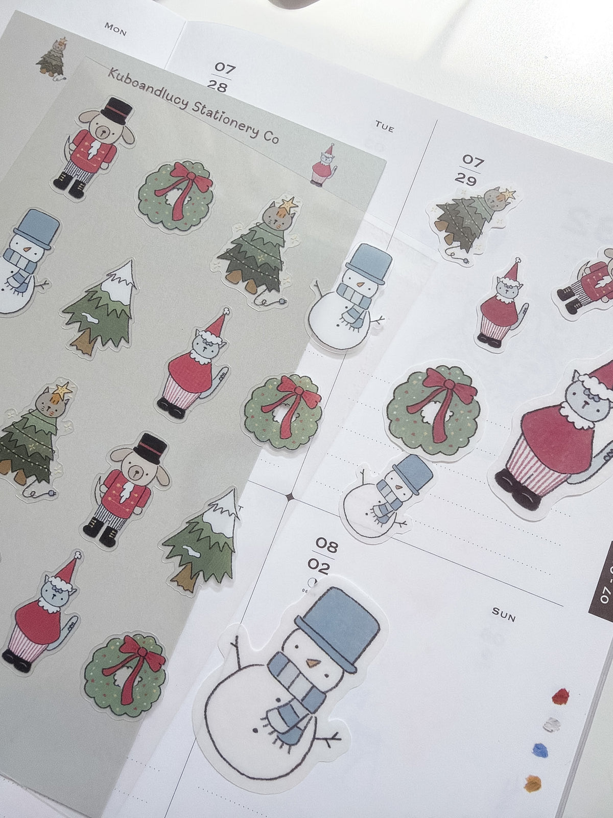 Kuboandlucy x Dana Ate Oatmeal | Christmas Morning P.E.T Sticker Sheet