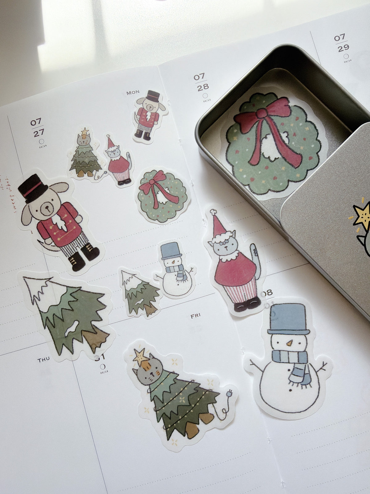 Kuboandlucy x Dana Ate Oatmeal | Christmas Morning Sticker Flakes
