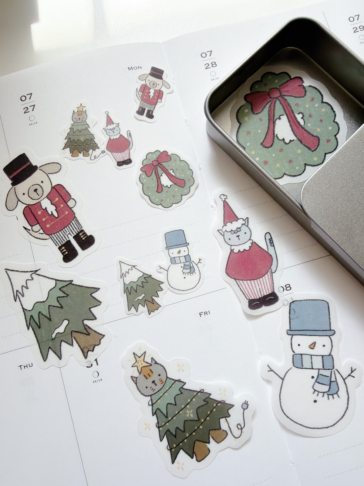 Kuboandlucy x Dana Ate Oatmeal | Christmas Morning Sticker Flakes