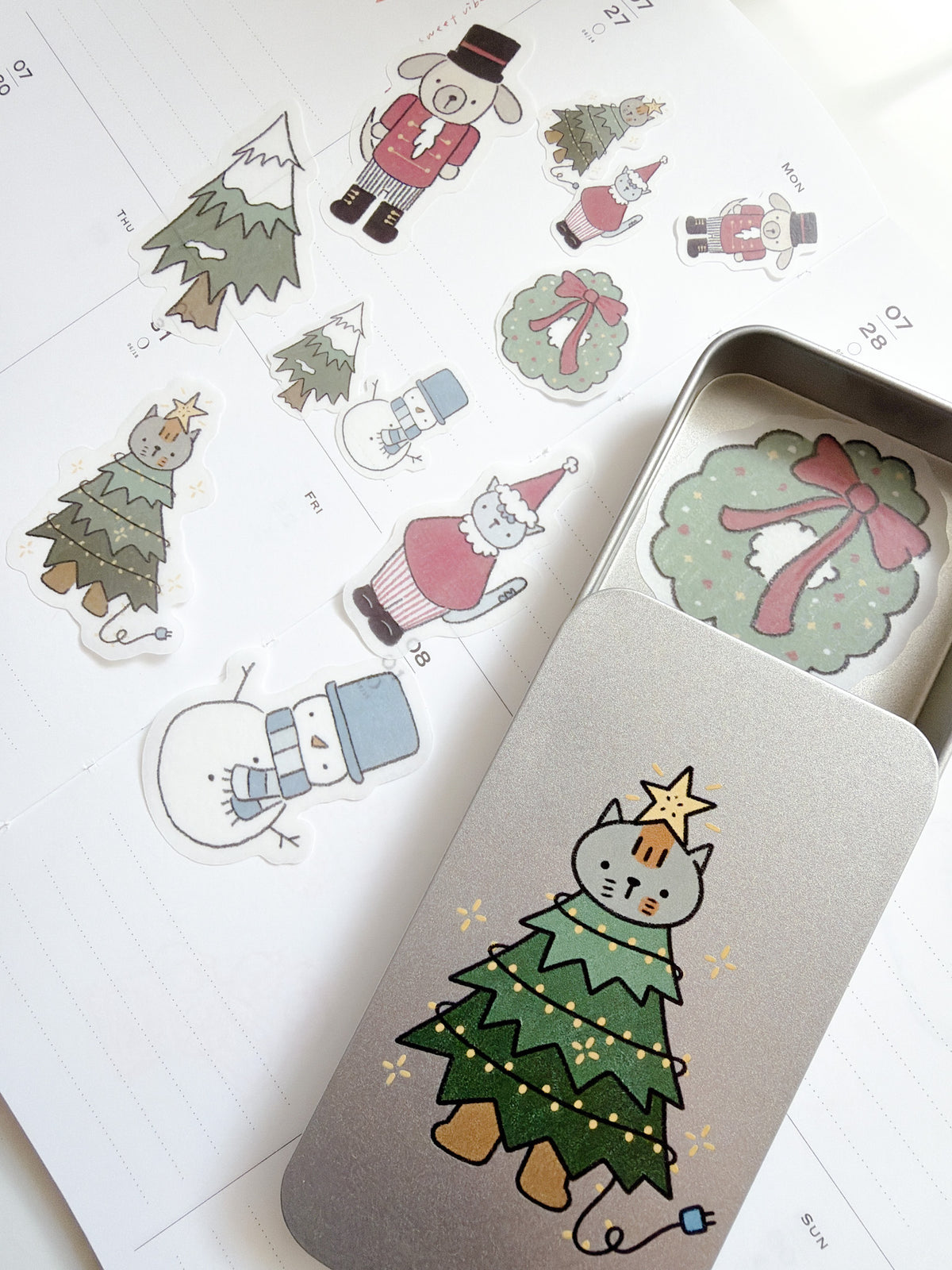Kuboandlucy x Dana Ate Oatmeal | Christmas Morning Sticker Flakes