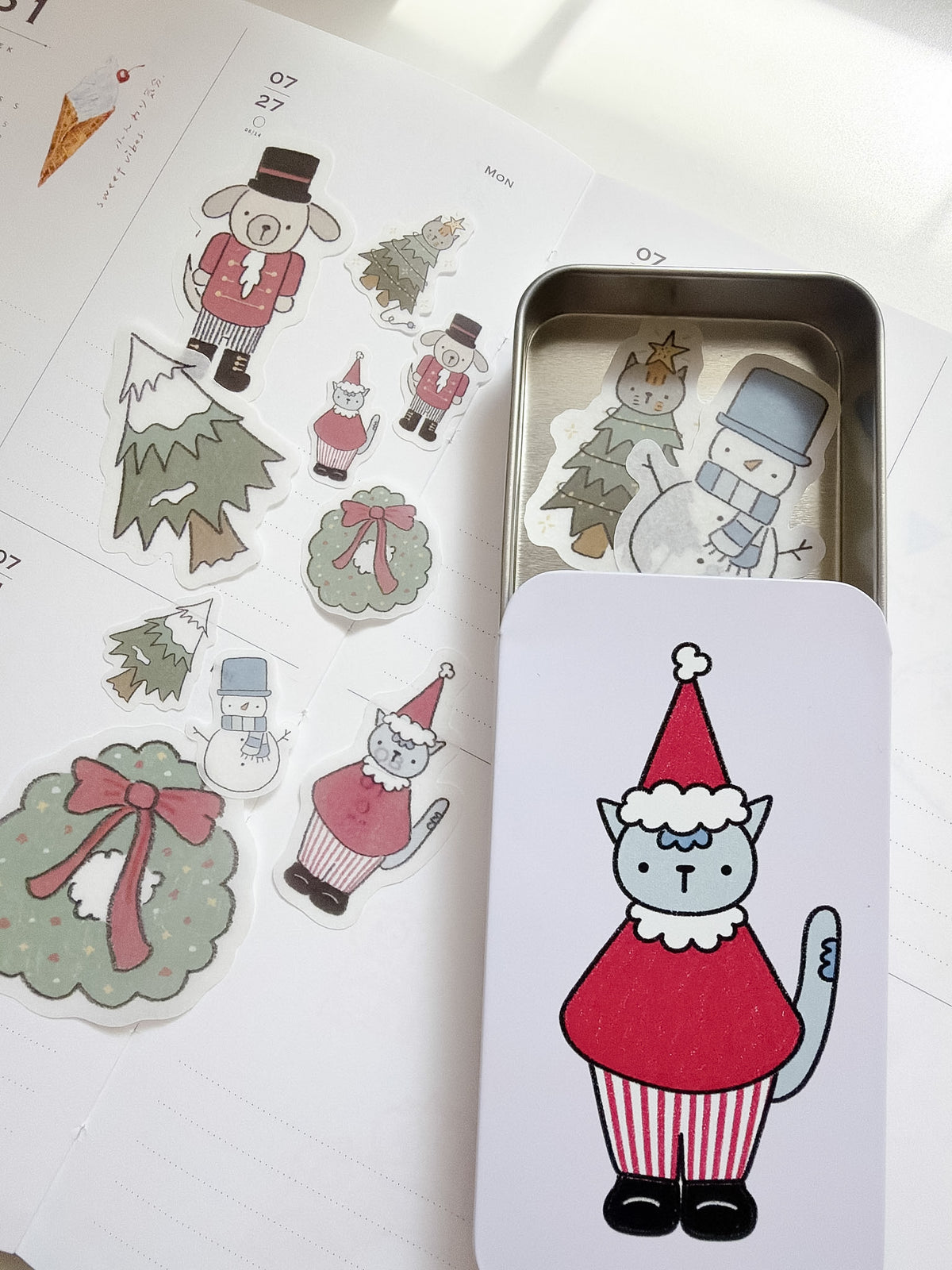 Kuboandlucy x Dana Ate Oatmeal | Christmas Morning Sticker Flakes