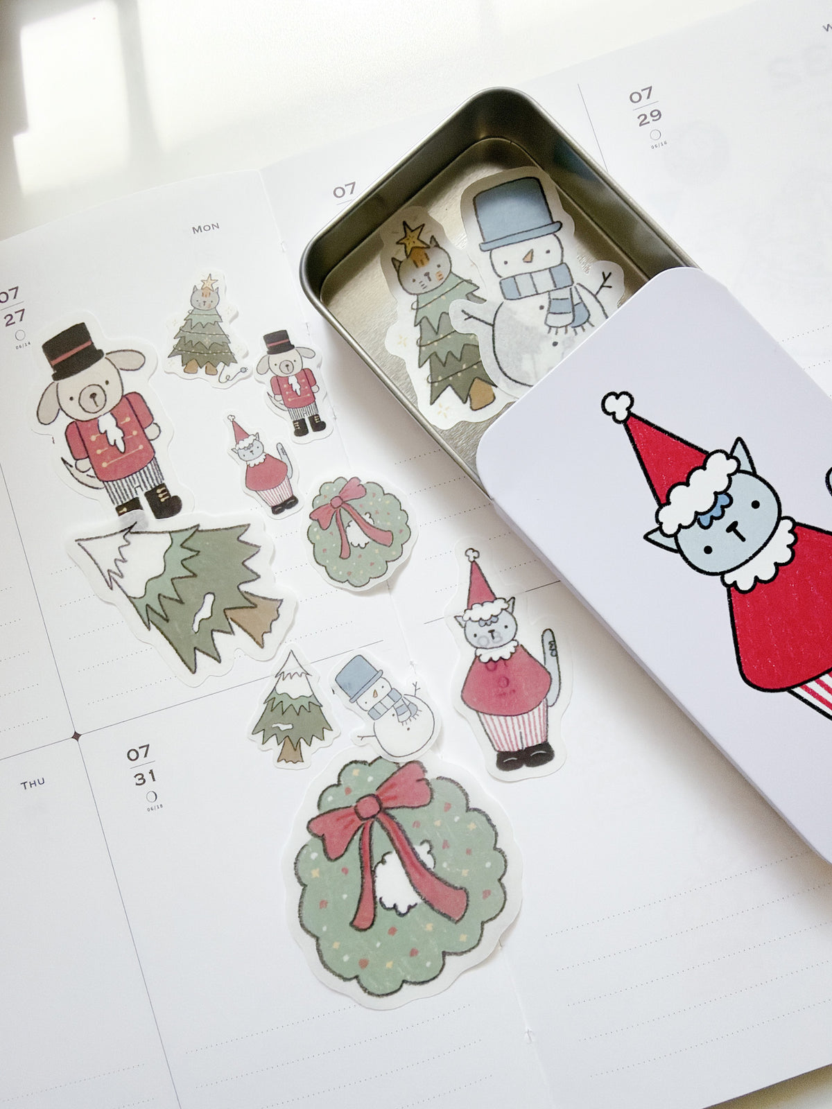 Kuboandlucy x Dana Ate Oatmeal | Christmas Morning Sticker Flakes