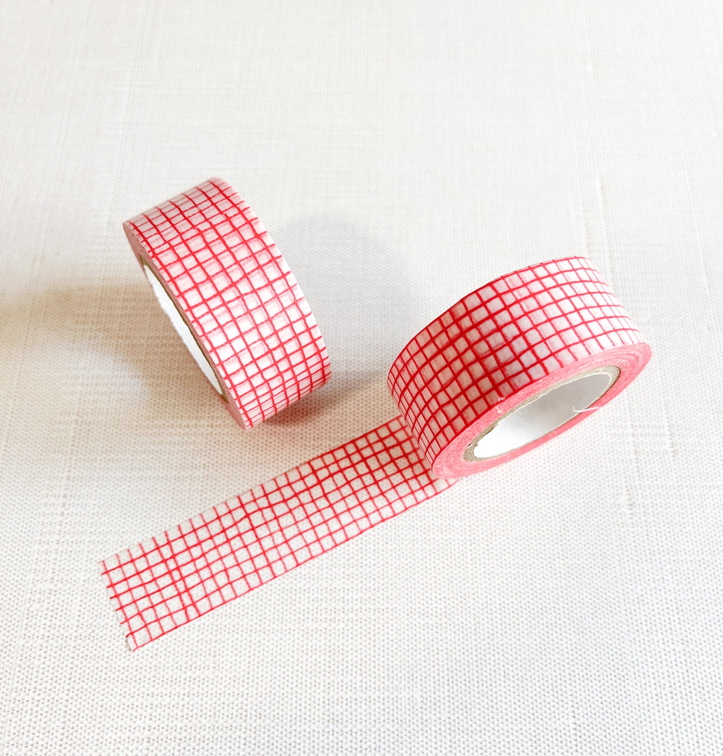 Classiky | Mitsou | Check Red Japanese Masking Tape | 45633-05