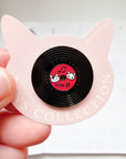 Pottering Cat | Vinyl Side A & B Enamel Pin