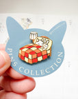 Pottering Cat | Bed Enamel Pin | PZ-019