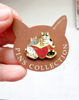 Pottering Cat | Kotatsu Enamel Pin | PZ-046