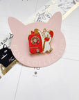 Pottering Cat | Public Telephone Enamel Pin | PZ-048