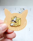 Pottering Cat | Drawer Enamel Pin | PZ-021