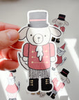 Kuboandlucy x Dana Ate Oatmeal | Nutcracker Dog Matte Vinyl Sticker