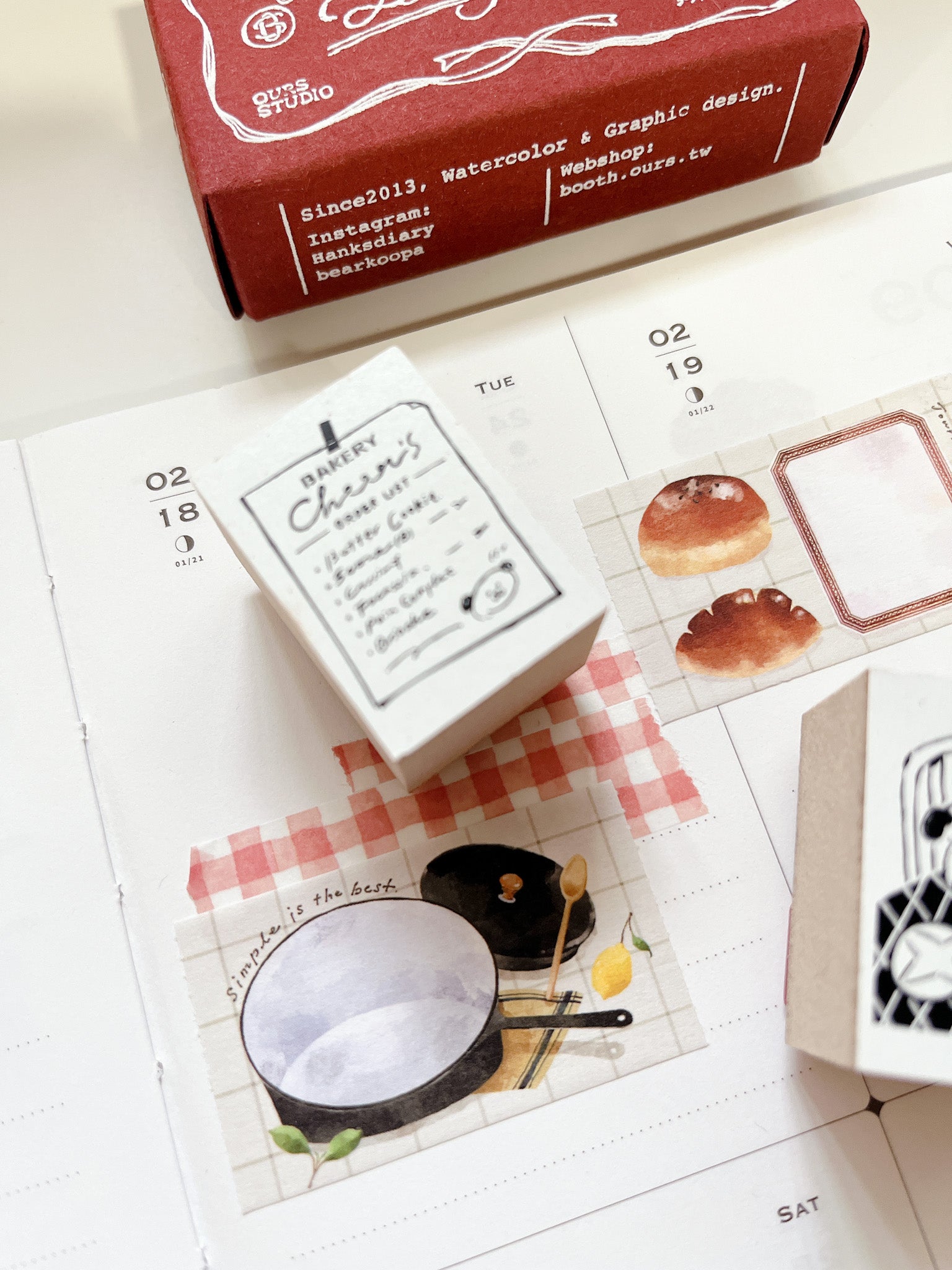 Ours Studio | Sweet Bakery Stamp Collection | 4 designs