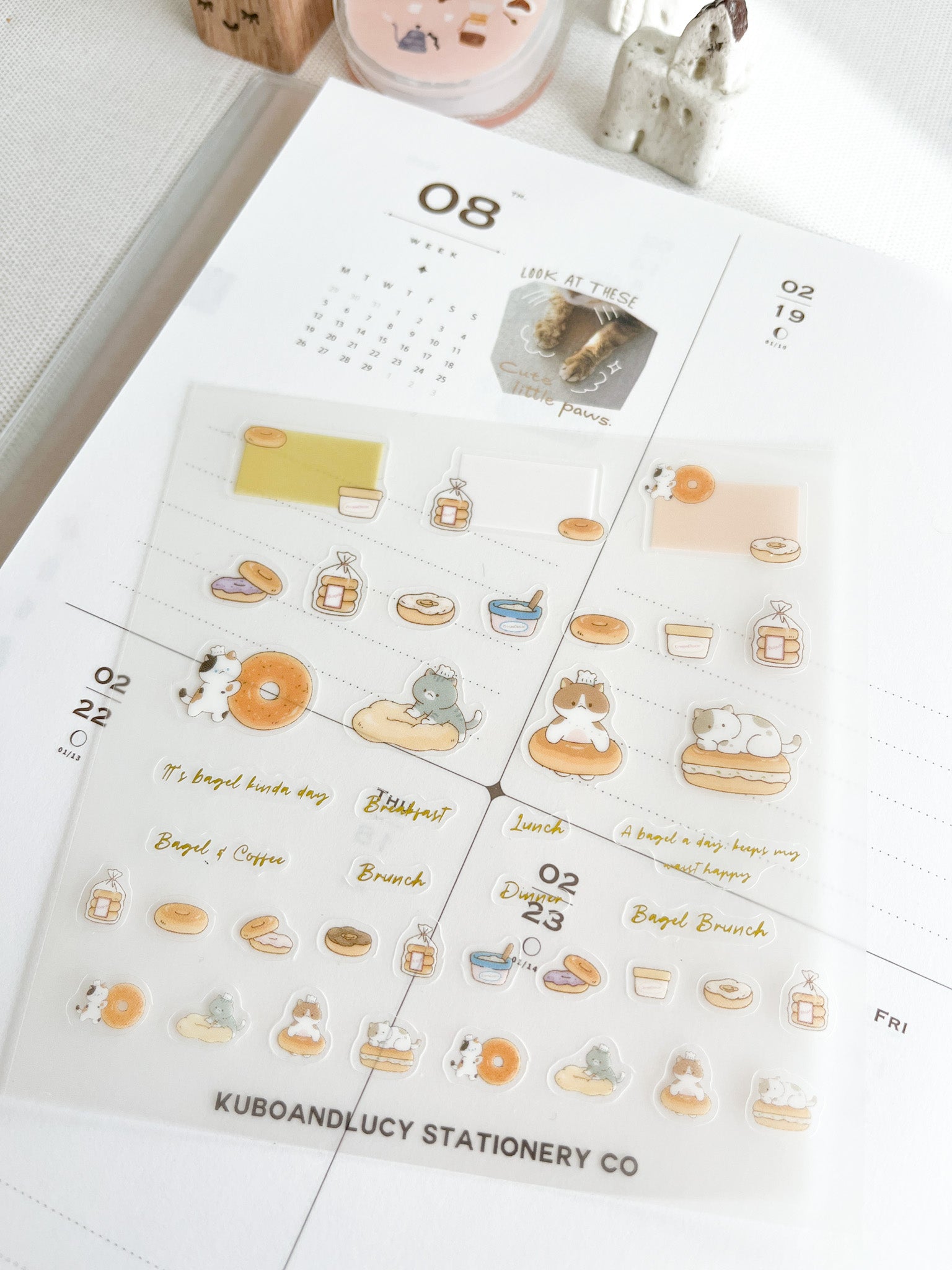 Cute Cats &amp; Dog PET Sticker Sheet | 4 designs