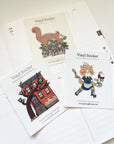 Justine Gilbuena | Bookish Squirrel Vinyl Sticker