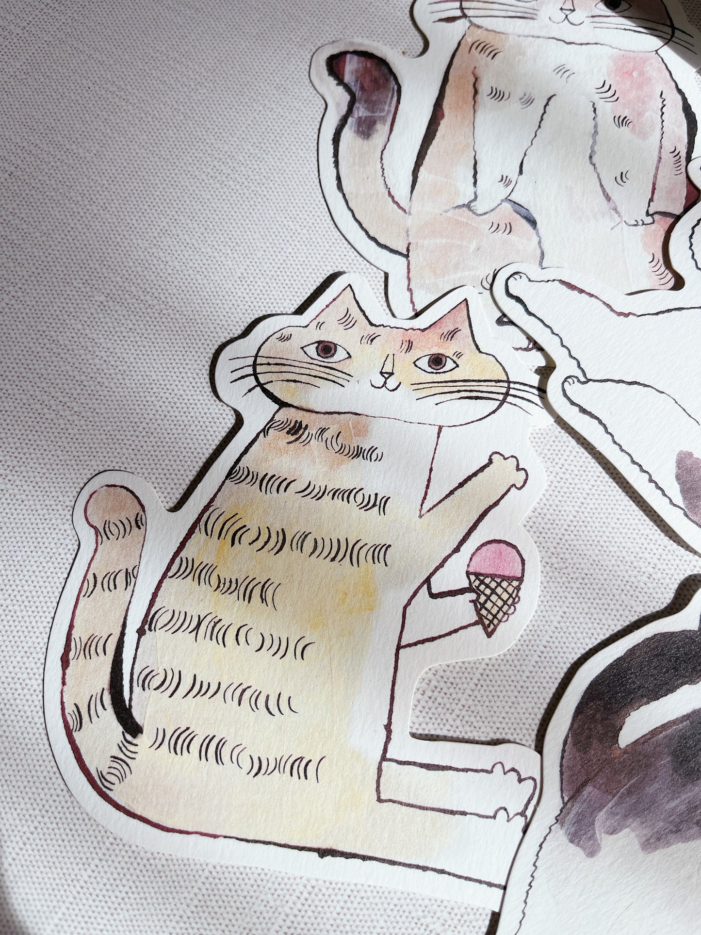 Classiky | Toranekobonbon Cat Cut Out Note Cards
