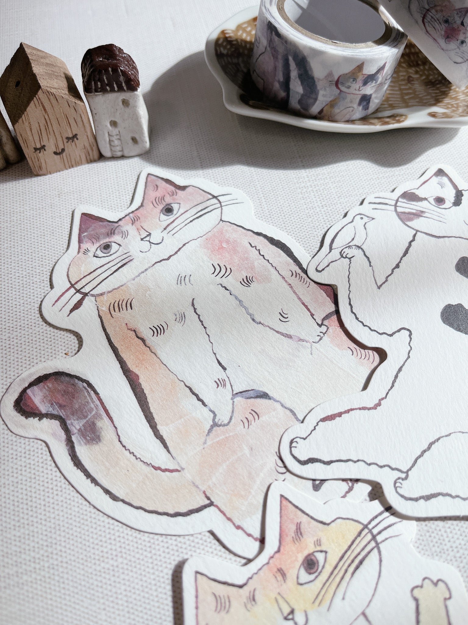 Classiky | Toranekobonbon Cat Cut Out Note Cards