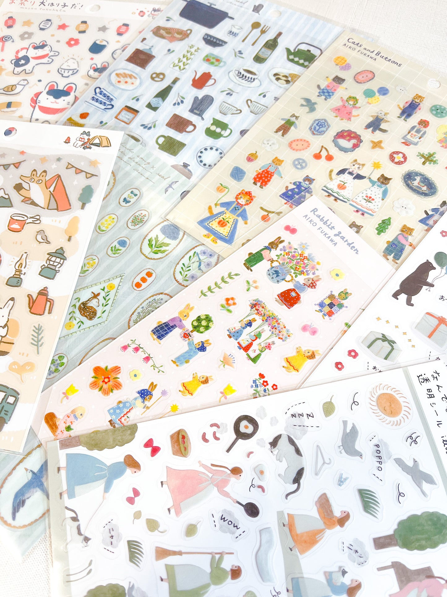 AIKO FUKAWA | Rabbit Garden Sticker Sheet | 22-876