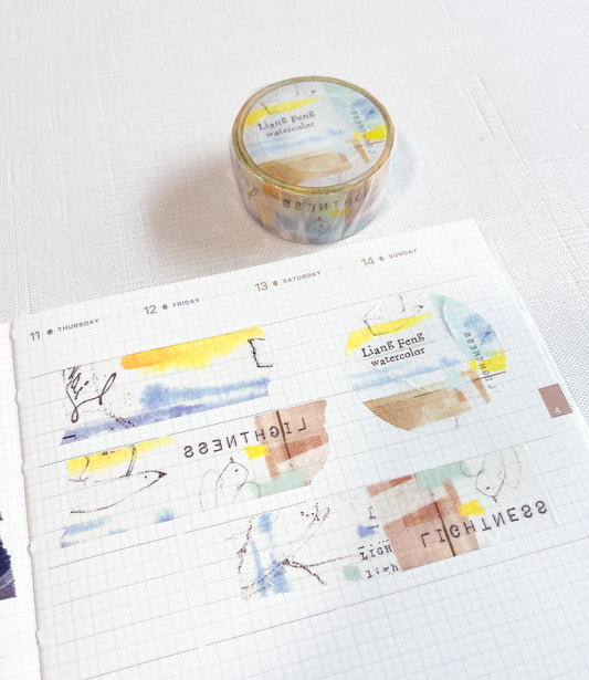 Space Craft | Watercolor Liang Feng Sea Japanese Masking Tape | MTW-LF006