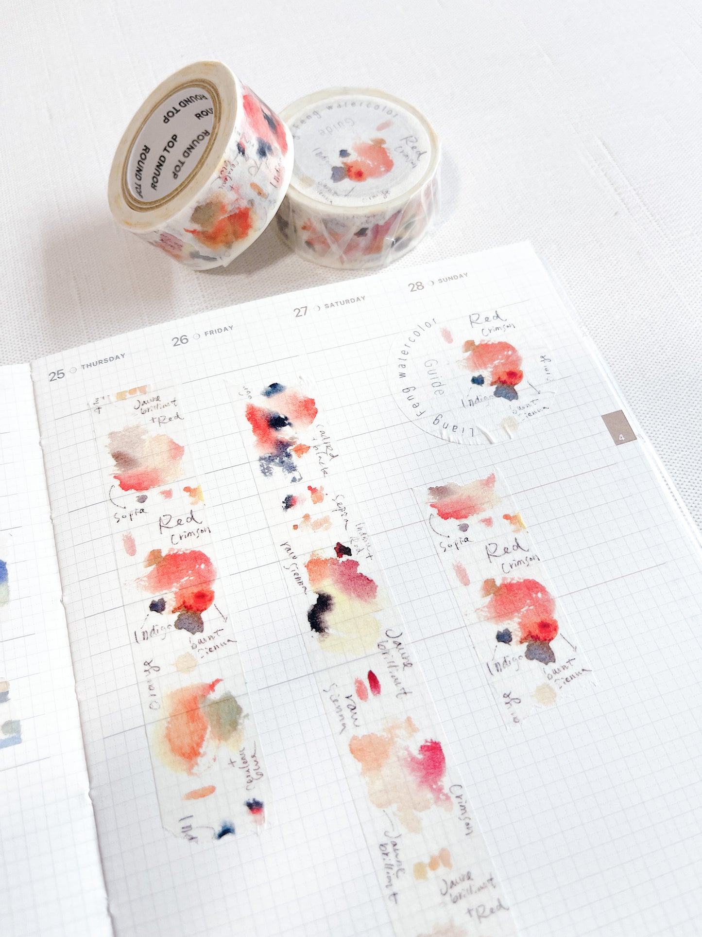 Space Craft | Watercolor Liang Feng Crimson Japanese Masking Tape | MTW-LF016