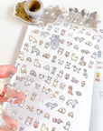 MIND WAVE | Tiny Tiny Clear Stickers | 6 various designs