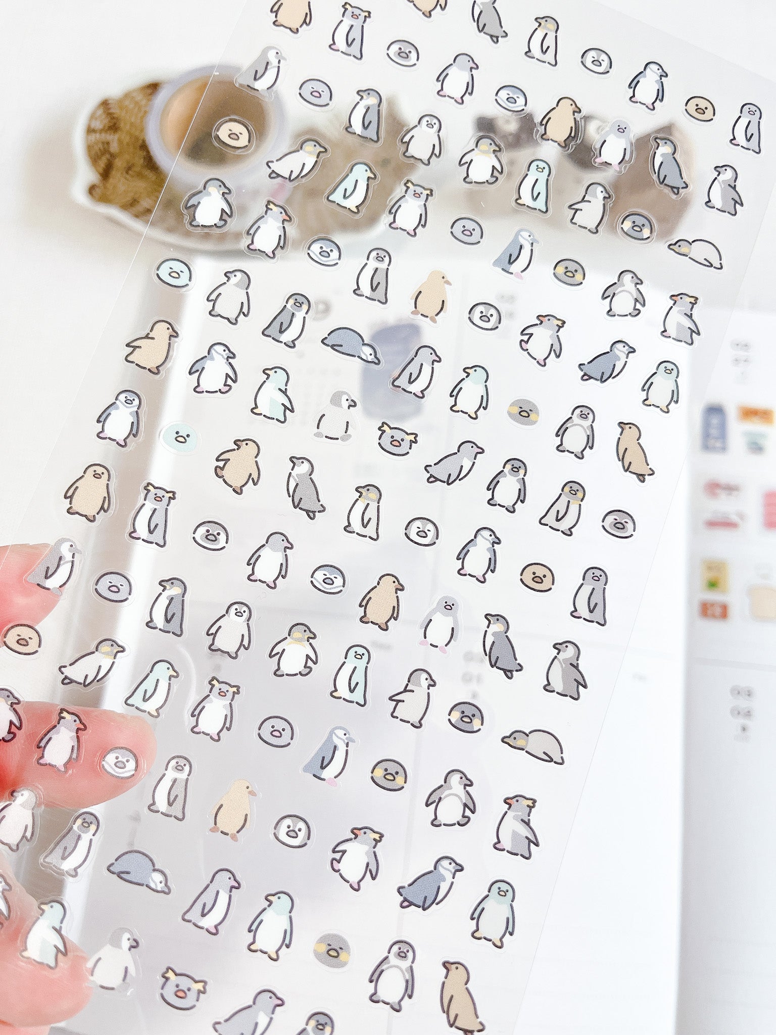 MIND WAVE | Tiny Tiny Clear Stickers | 6 various designs