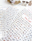 MIND WAVE | Tiny Tiny Clear Stickers | 6 various designs