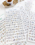 MIND WAVE | Tiny Tiny Clear Stickers | 6 various designs