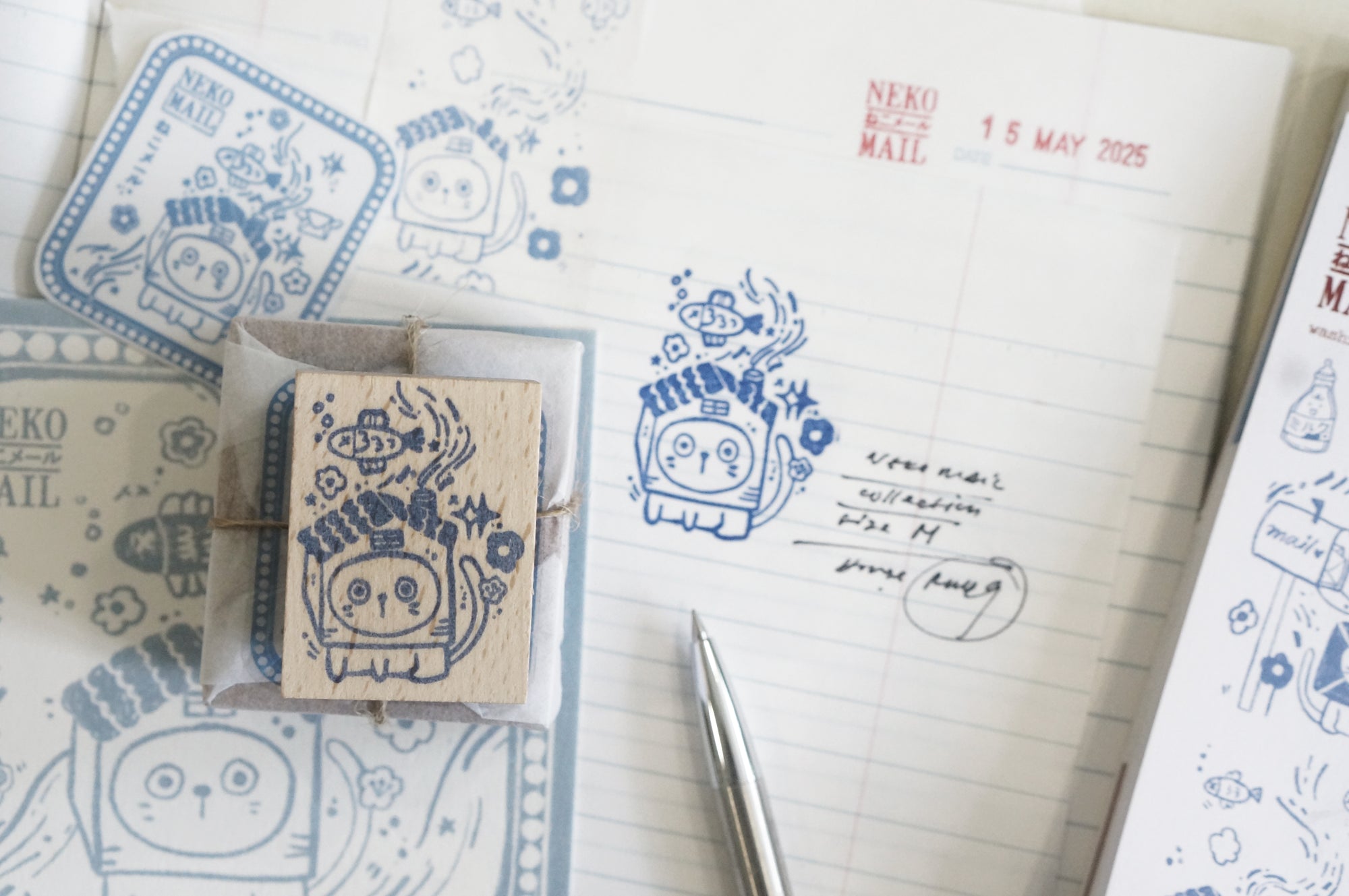 Black Milk Project | Neko Post Medium Rubber Stamp