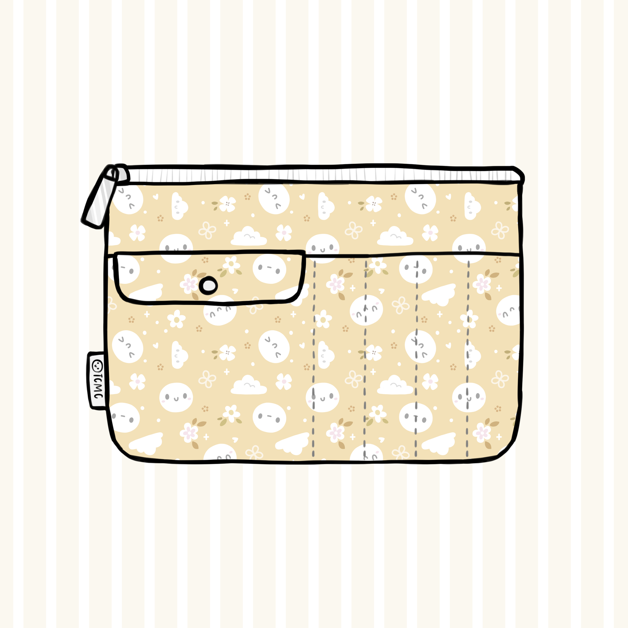 The Coffee Monsterz Co | Honey Wide Stationery Pouch | JUNE PRE ORDER