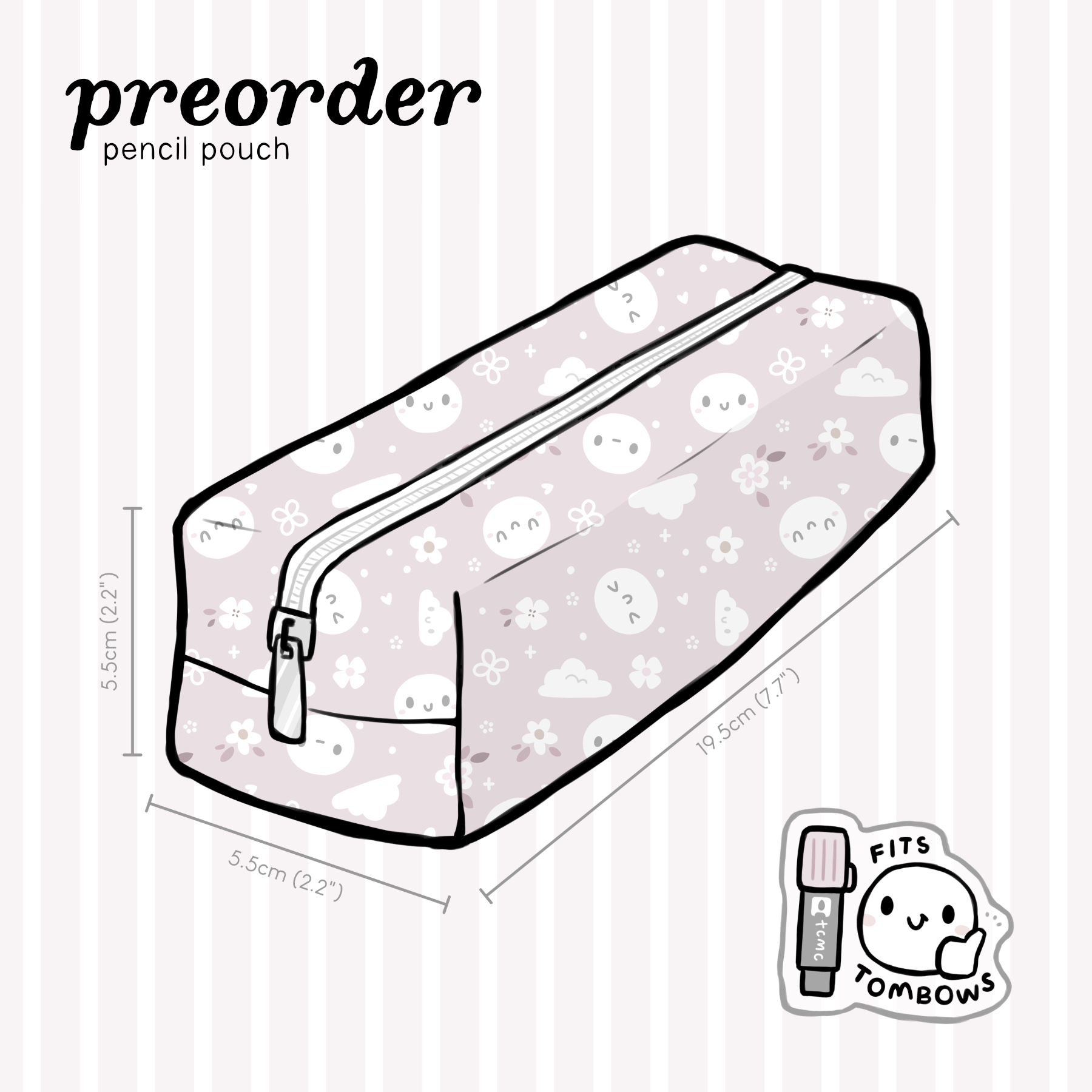 The Coffee Monsterz Co | Sugar Plum Pencil Pouch | JUNE PRE ORDER