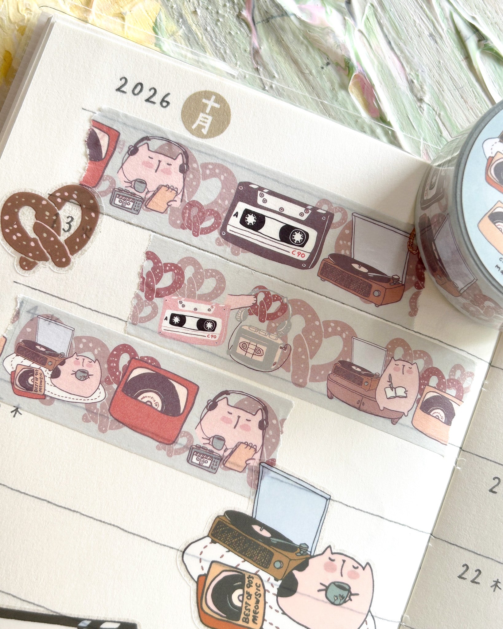 Catdoo | Retro Meow Washi Tape