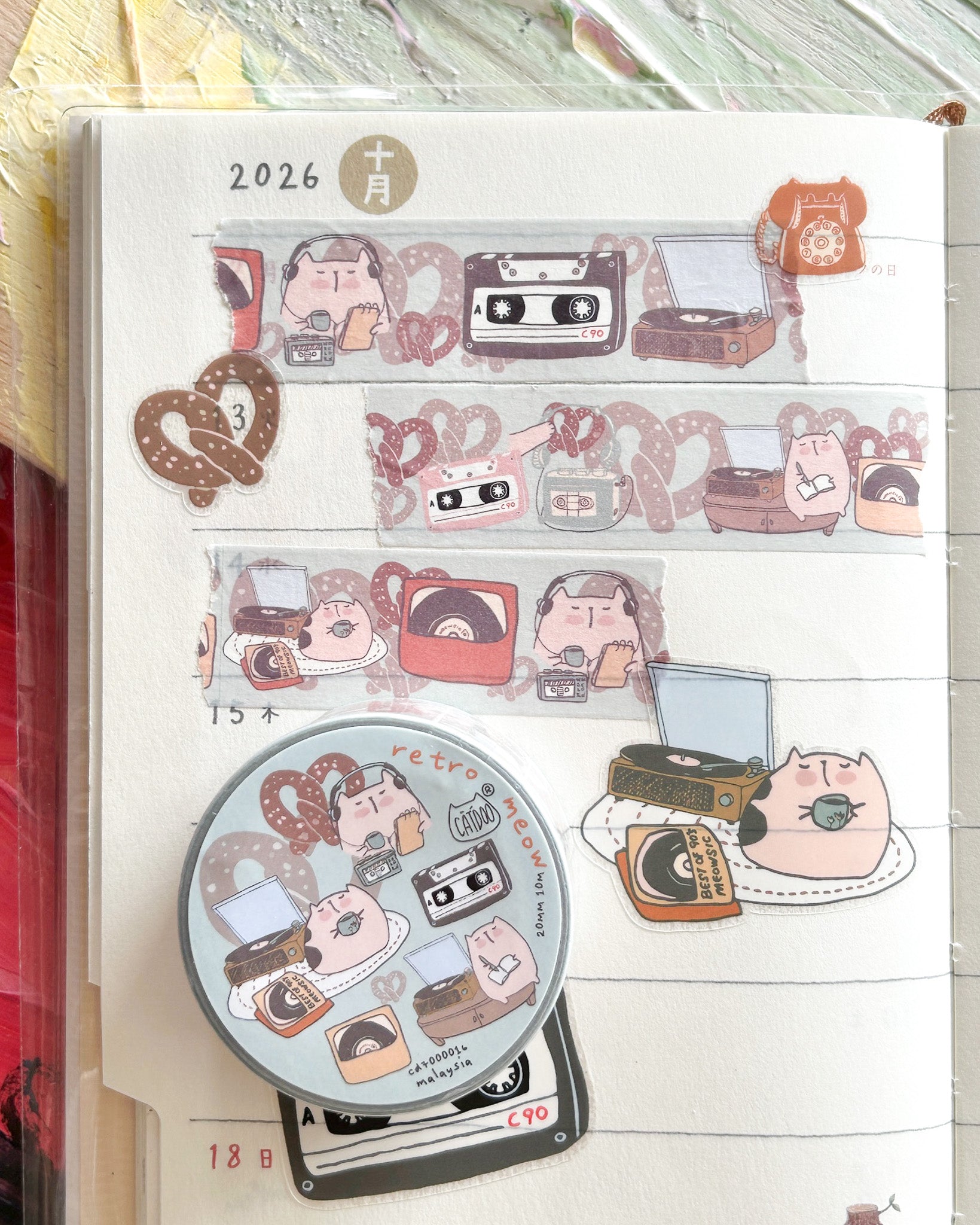 Catdoo | Retro Meow Washi Tape