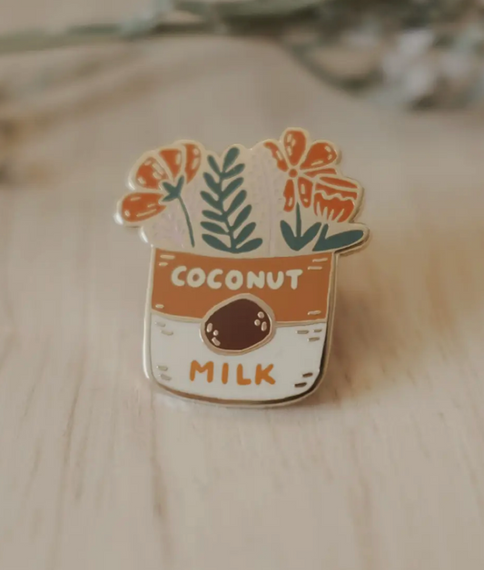 Justine Gilbuena | Coconut Milk Bouquet Enamel Pin