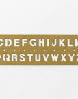 TRAVELER'S COMPANY | Brass Template Bookmark Alphabet