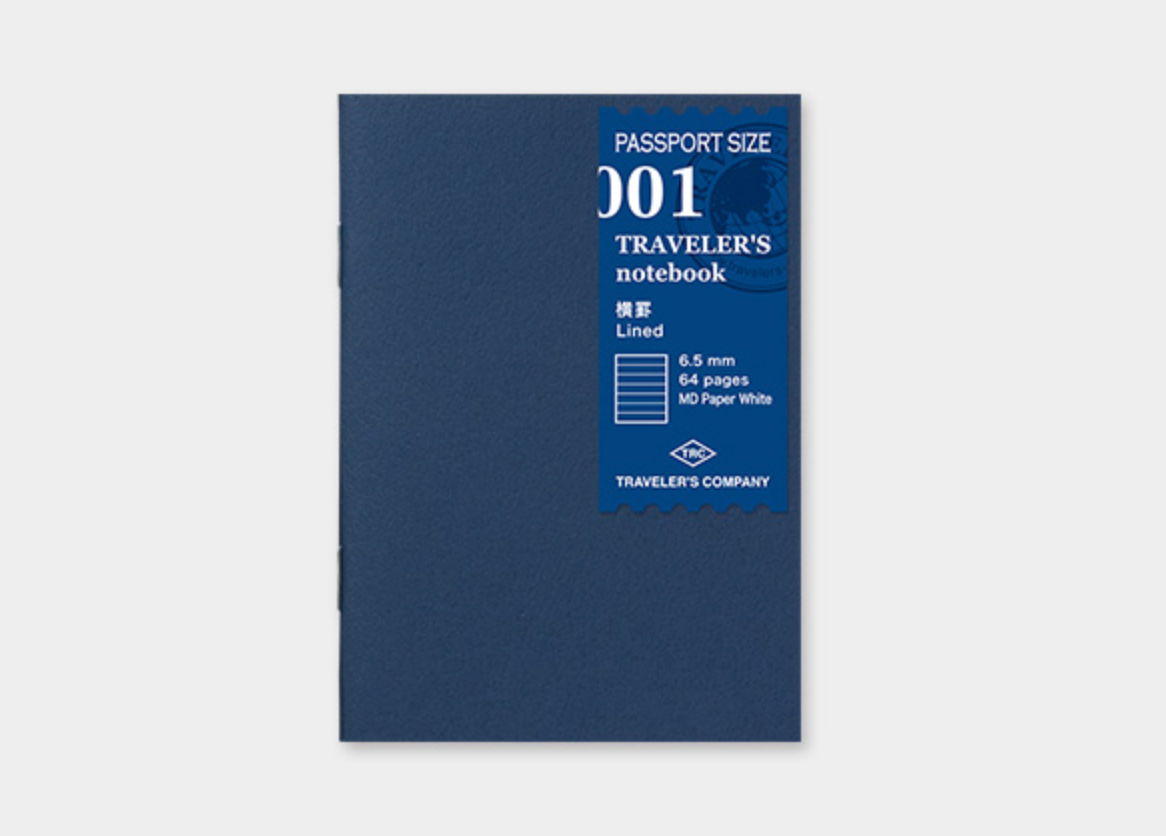 TRAVELER'S COMPANY | Passport Size Refill MD Paper Lined | P01