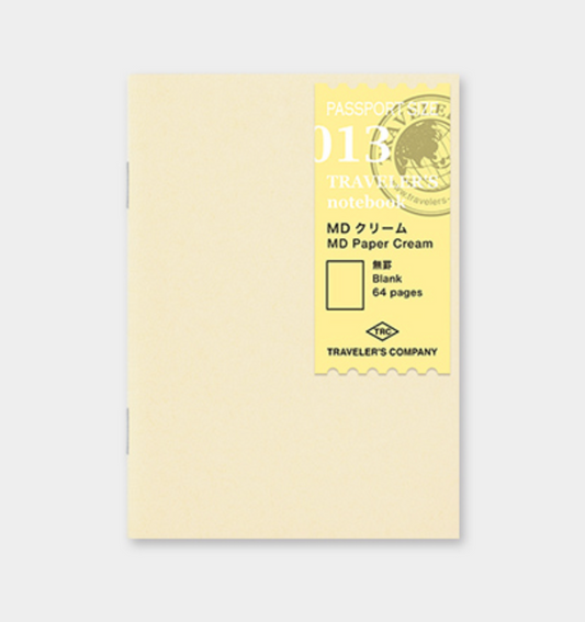 Traveler's Company | Passport Size Refill MD Paper Cream Blank | P13