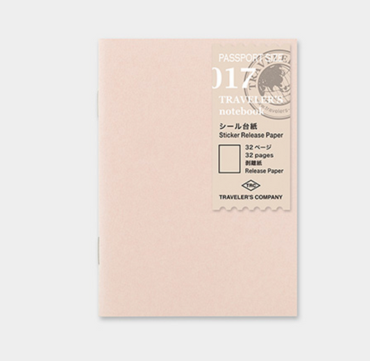 Traveler's Company | Passport Size Sticker Release Paper