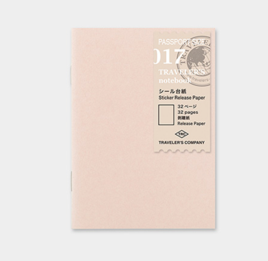 TRAVELER'S COMPANY | Passport Size Sticker Release Paper 017