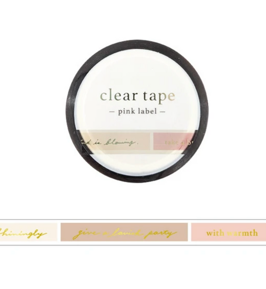 Mind Wave | Pink Label Clear Tape 7mm | 95299