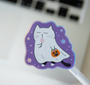 Moonaries Illo | Halloween Spooky  Holographic Cat Sticker Die Cut